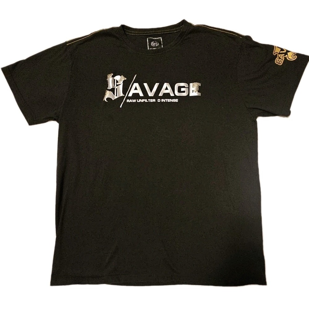 CR*24 Chrome Edge Y2K SAVAGE RAW UNFILTERED INTENSE BLACK T-Shirt Size LARGE